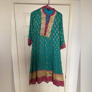 Festive embroidered dress